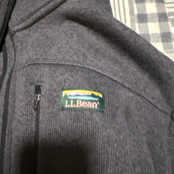L.L. Bean Charcoal Zip-Up Jacket - Picture 2 of 4